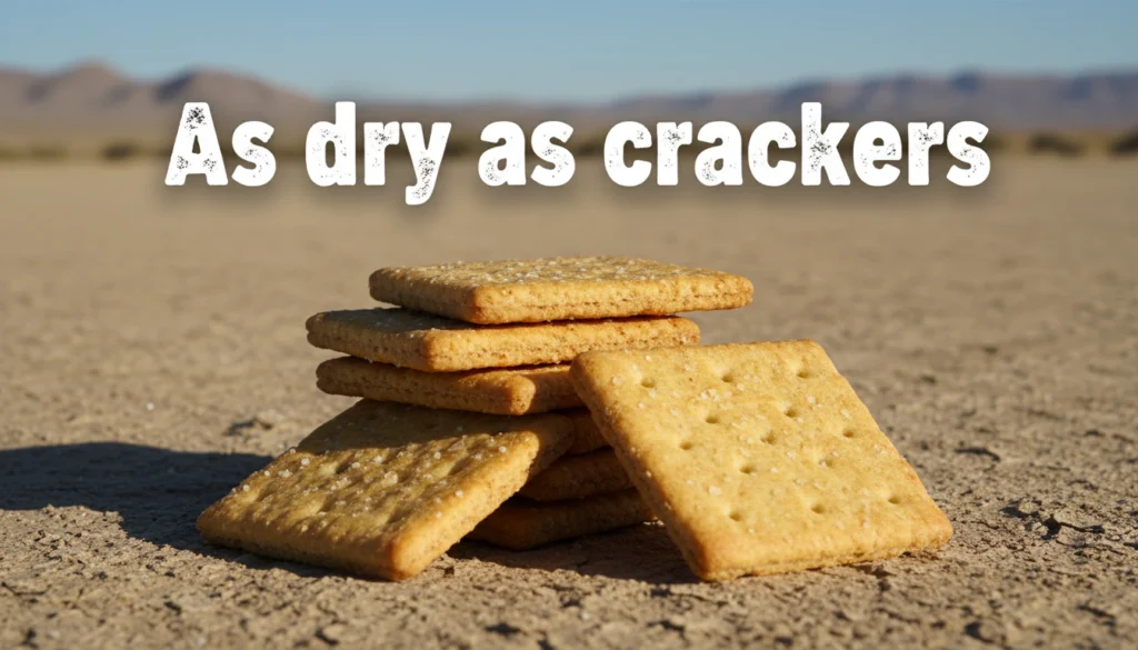 As dry as crackers