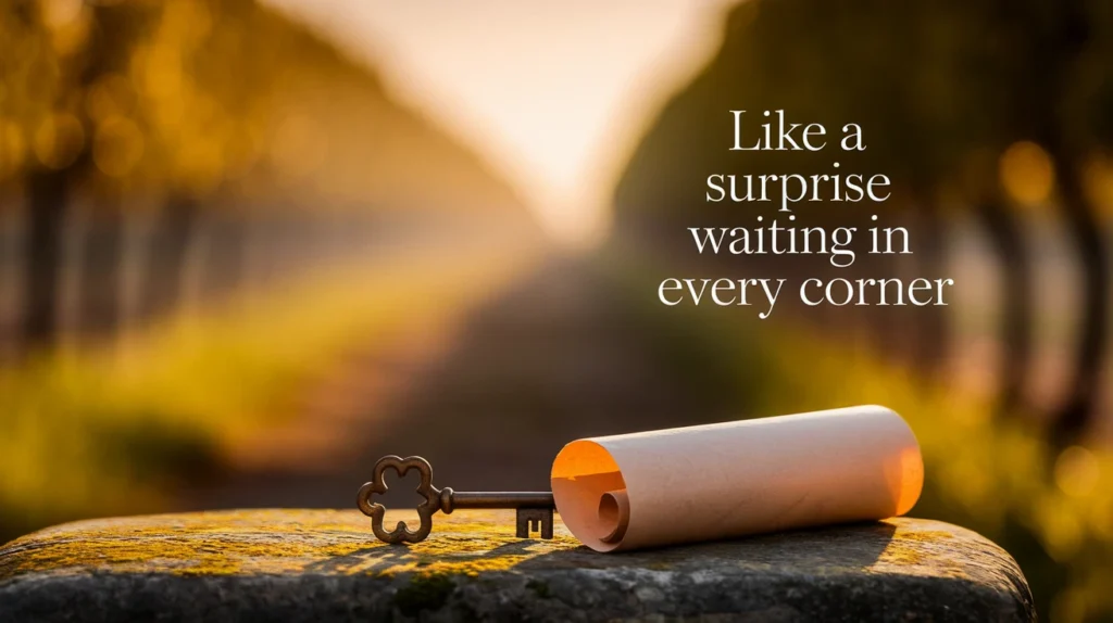 Like a surprise waiting in every corner