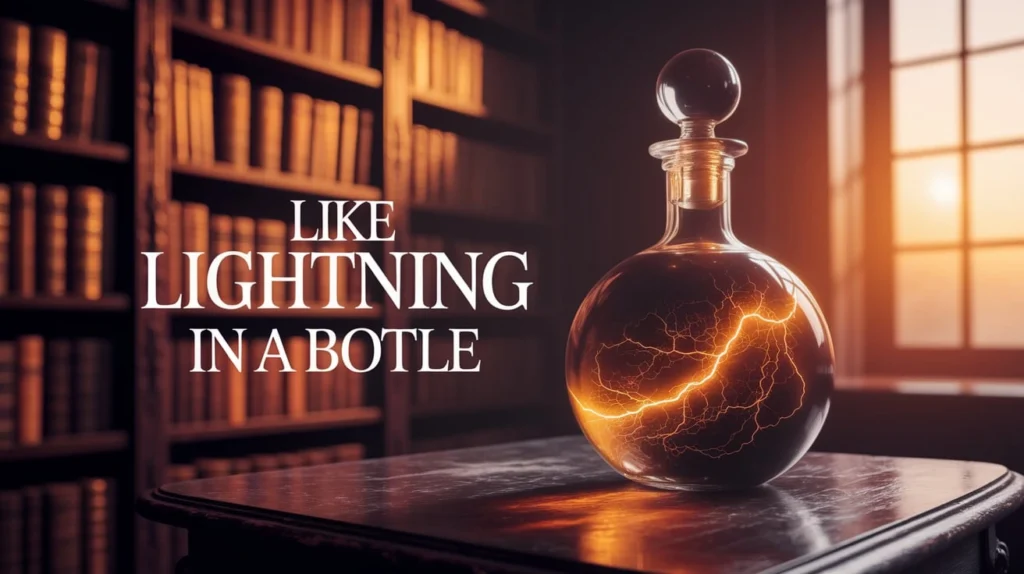 Like lightning in a bottle