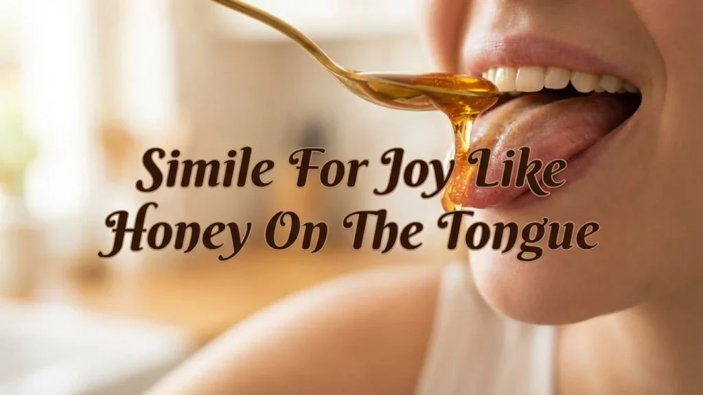 Simile For Joy Like Honey On The Tongue