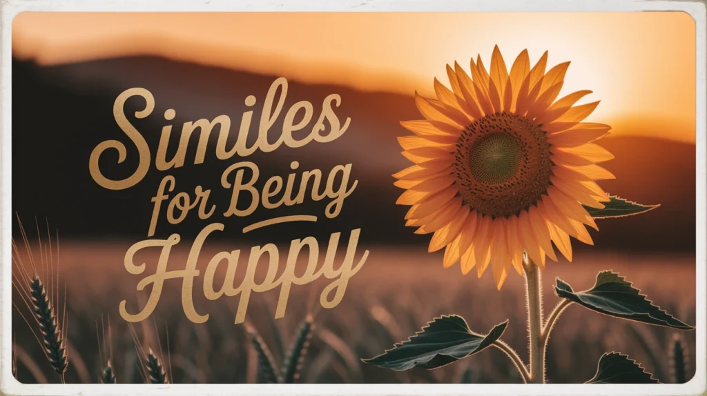 Similes for Being Happy