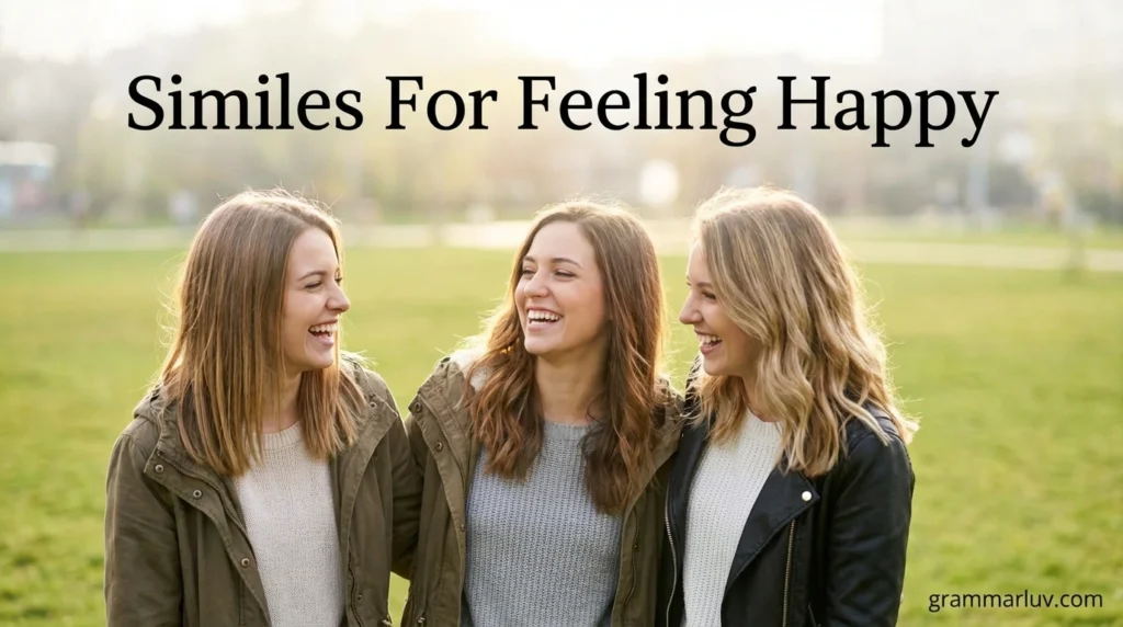 Similes For Feeling Happy