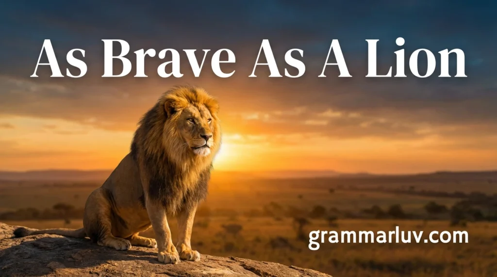 As Brave As A Lion