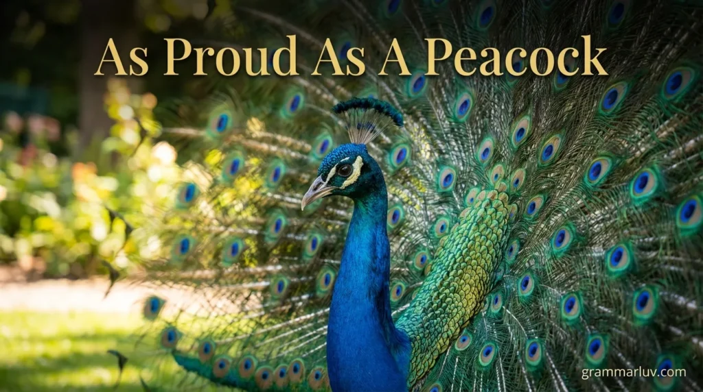 As Proud As A Peacock