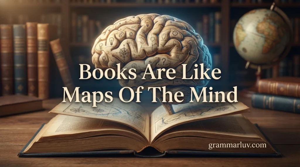 Books Are Like Maps Of The Mind