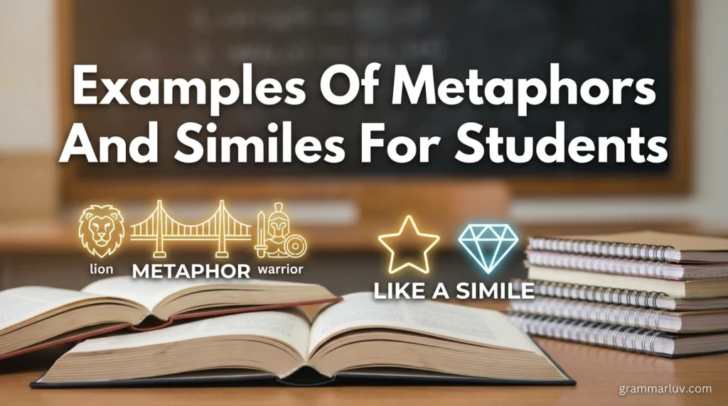 Examples Of Metaphors And Similes For Students