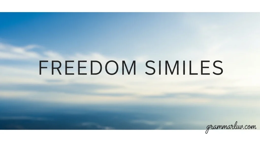 Freedom Similes