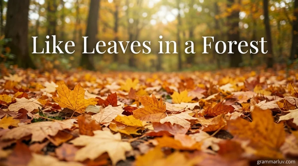 Like Leaves in a Forest