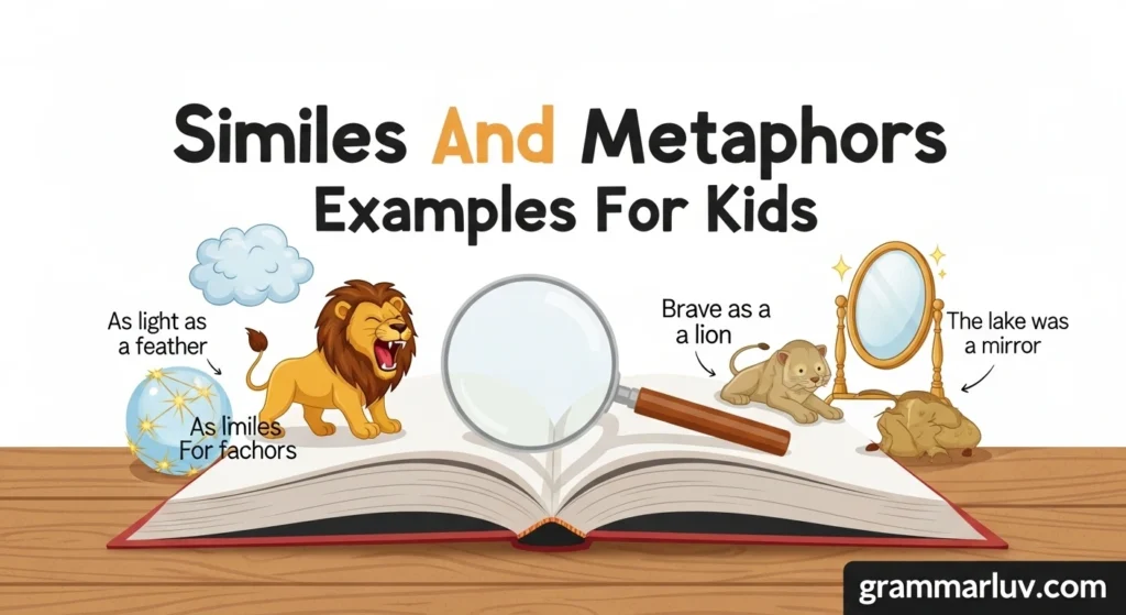 Similes And Metaphors Examples For Kids