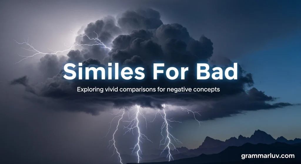 Similes For Bad
