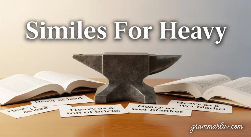Similes For Heavy