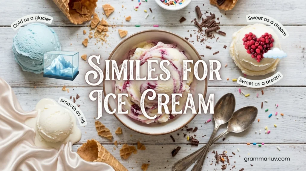 Similes For Ice Cream