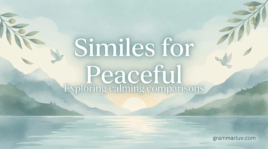 Similes for Peaceful