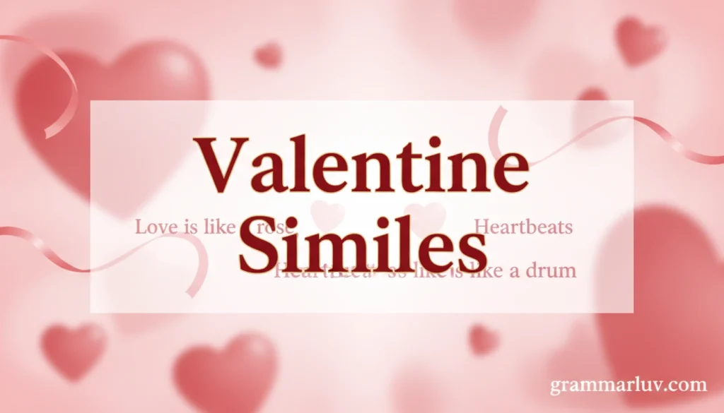 Valentine Similes
