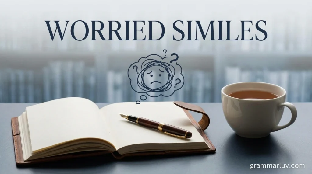 Worried Similes