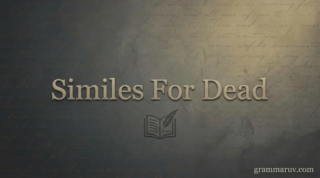 Similes For Dead