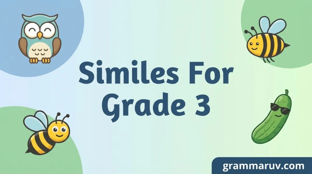 Similes For Grade 3