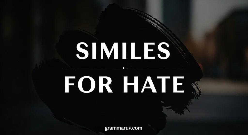 Similes For Hate