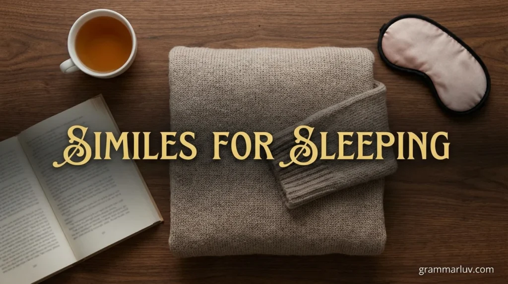 Similes For Sleeping