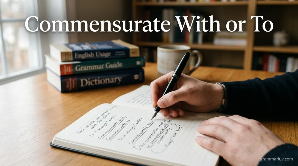 Commensurate With or To