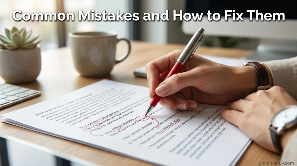 Common Mistakes and How to Fix Them