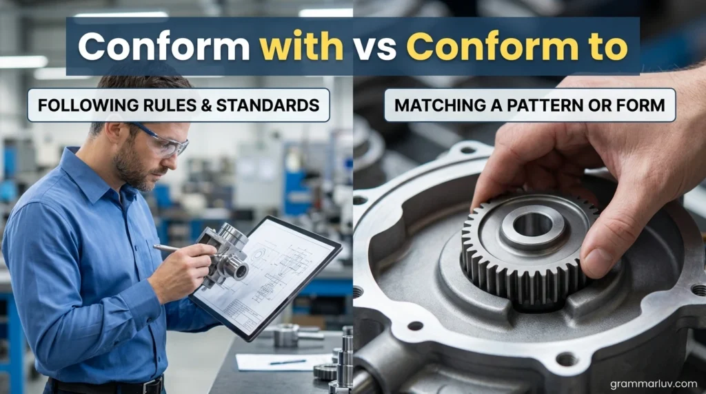 conform with vs conform to