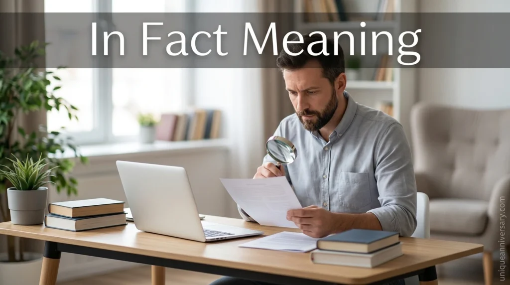 In Fact Meaning