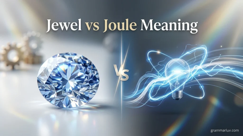 Jewel vs Joule Meaning