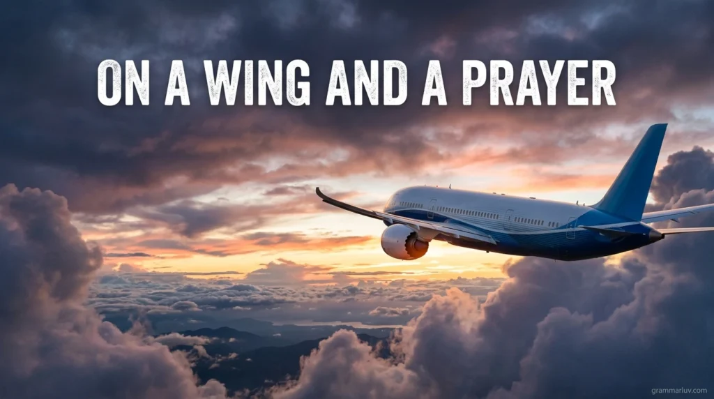 on a wing and a prayer