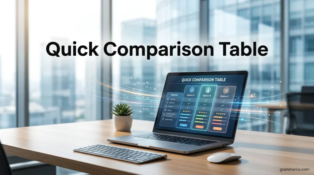 Quick Comparison Table