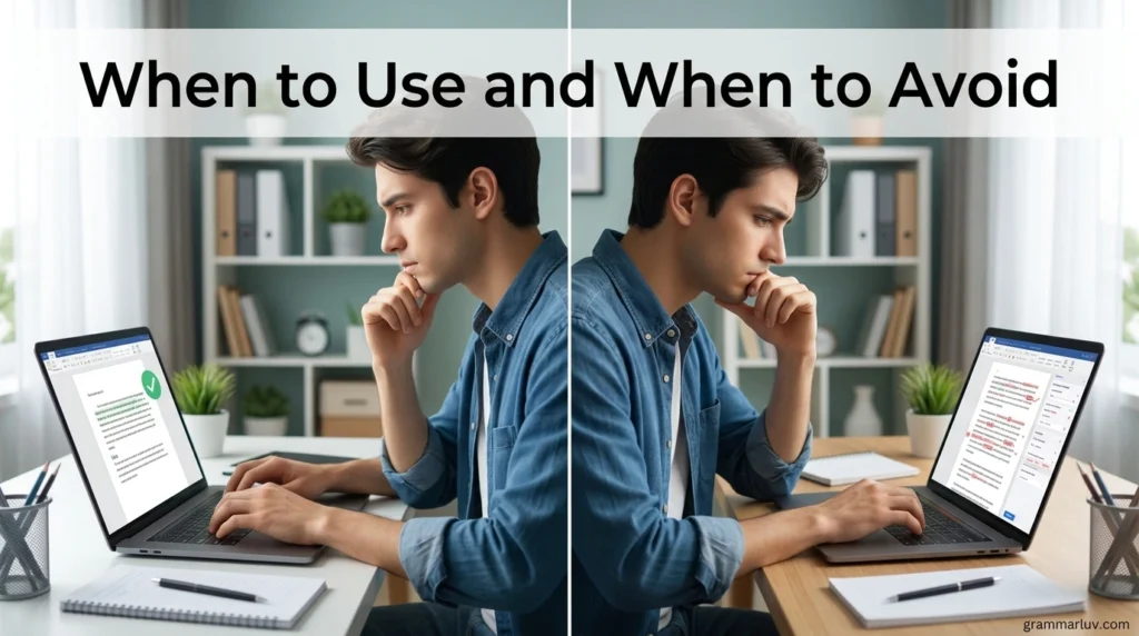 When to Use and When to Avoid