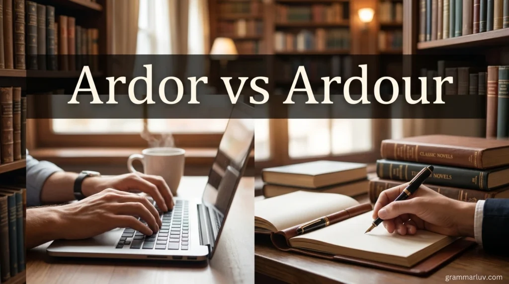 Ardor vs Ardour