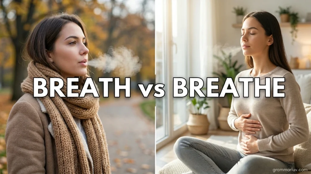 Breath vs Breathe