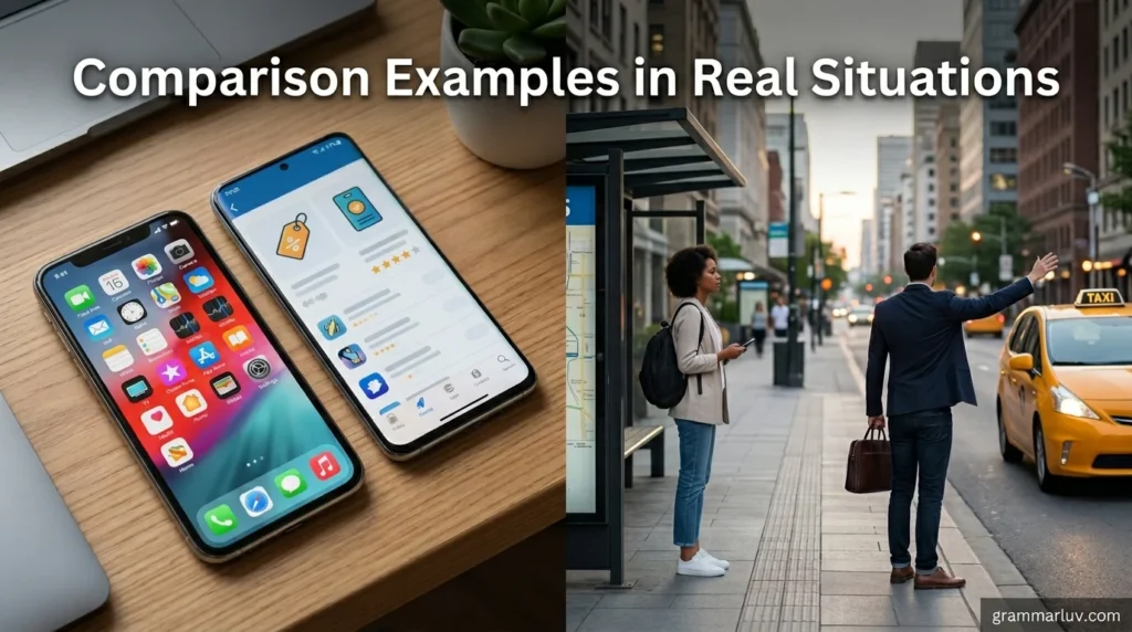 Comparison Examples in Real Situations