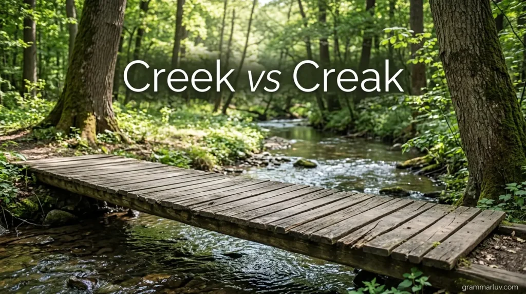 Creek vs Creak