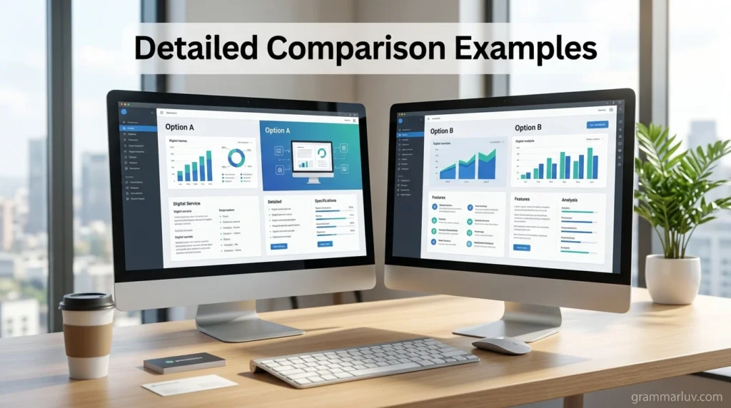 Detailed Comparison Examples