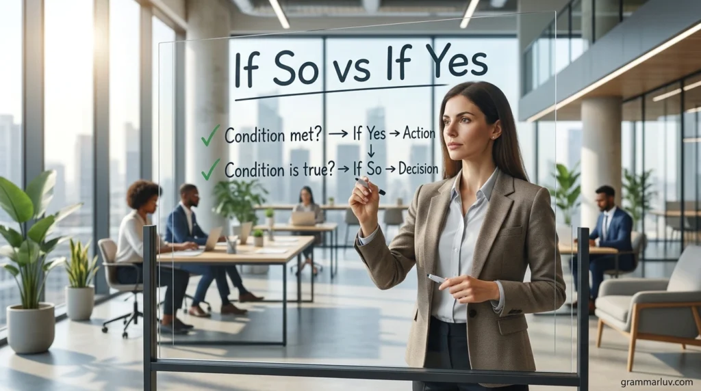 If So vs If Yes
