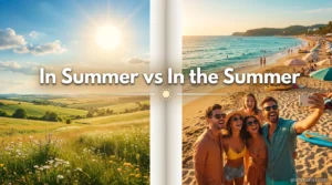 In Summer vs In the Summer