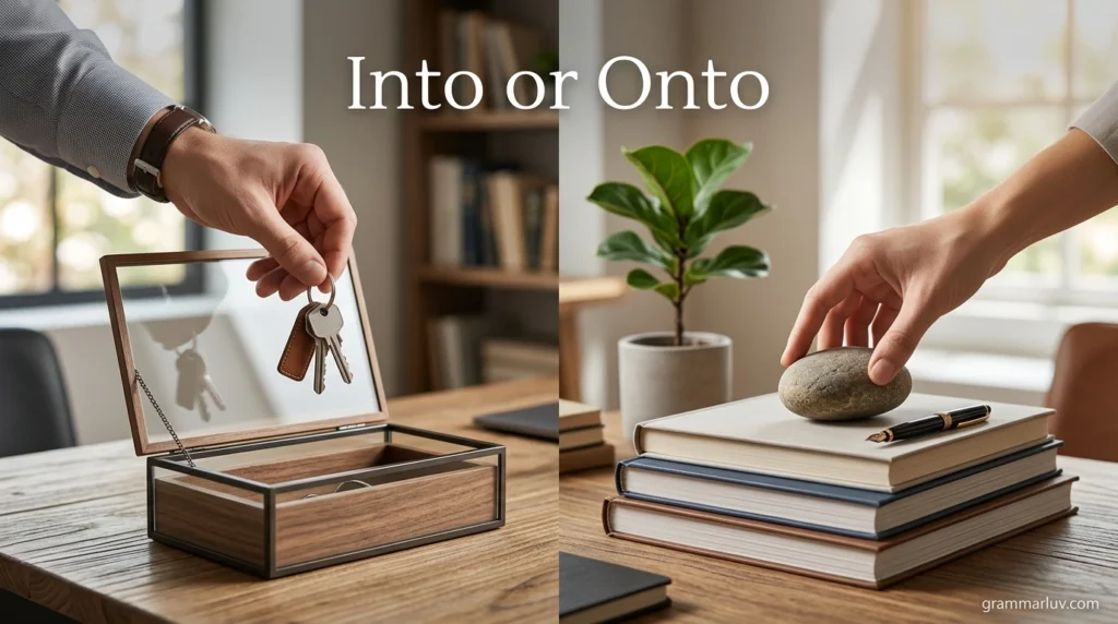 Into or Onto
