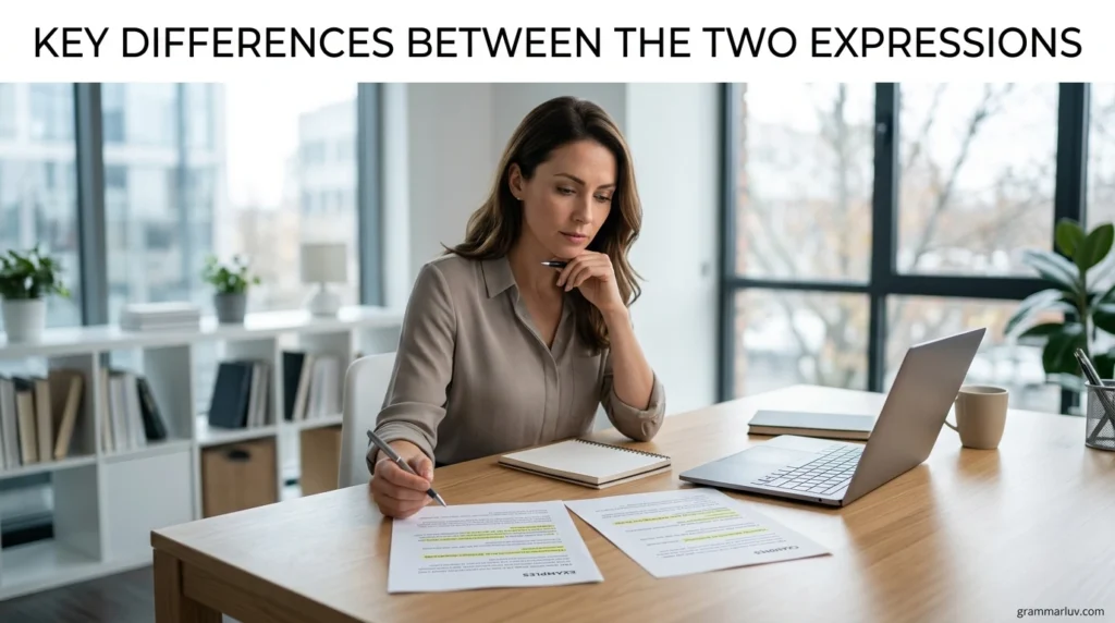 Key Differences Between the Two Expressions