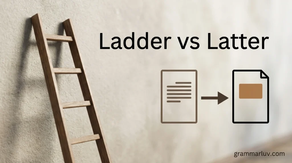 Ladder vs Latter