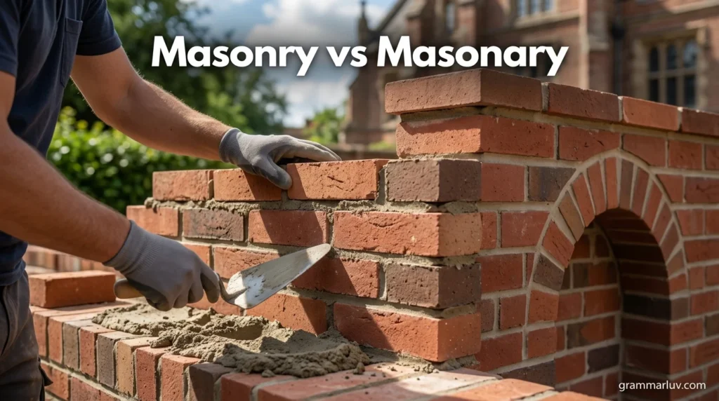 Masonry vs Masonary
