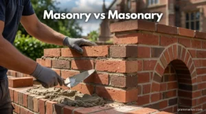 Masonry vs Masonary