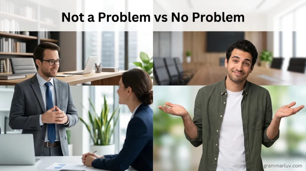 Not a Problem vs No Problem