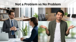 Not a Problem vs No Problem