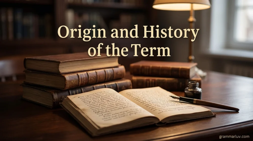 Origin and History of the Term