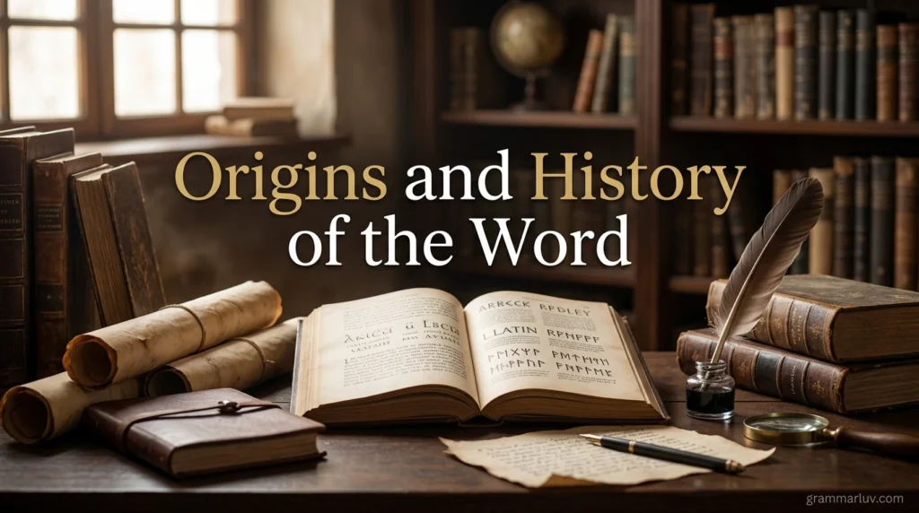 Origins and History of the Word