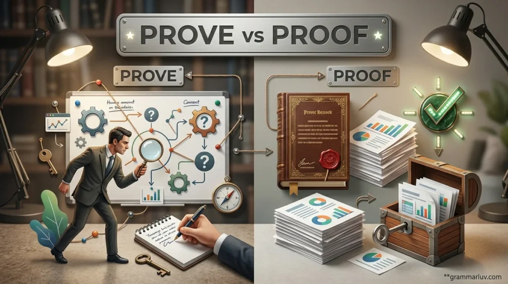 Prove vs Proof