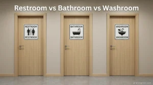 Restroom vs Bathroom vs Washroom