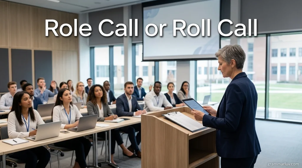Role Call or Roll Call
